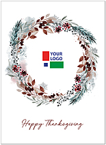 Select a verse or write your own. Whispering Wreath Logo Card D2571U-4B